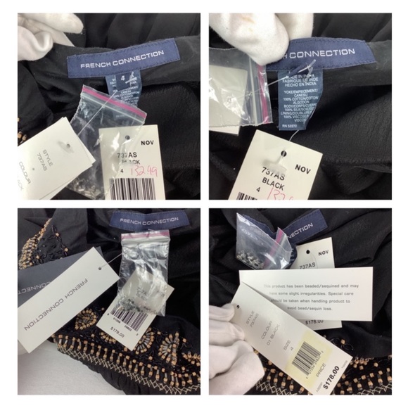 🛍️# 857 NWT French Connection Silk Skirt - Picture 11 of 13